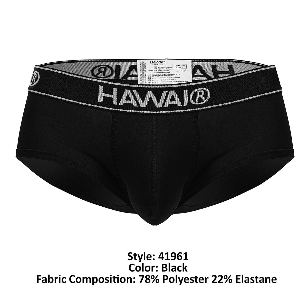 HAWAIR Men's Underwear 41961 Microfiber Briefs Color Black