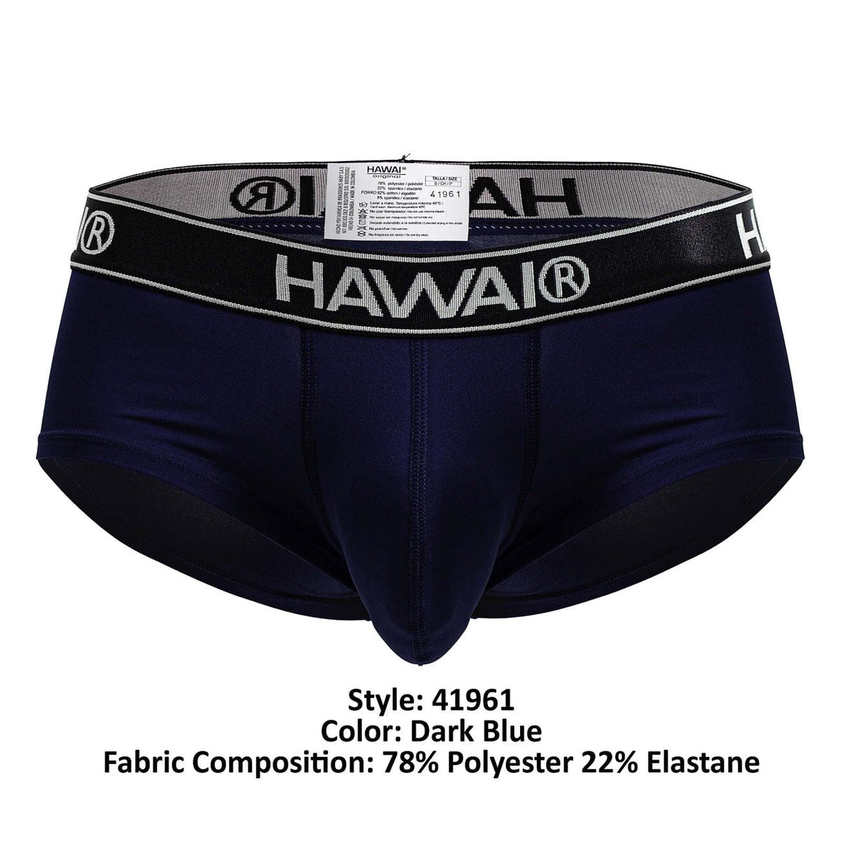 HAWAIR Men's Underwear 41961 Microfiber Briefs Color Dark Blue