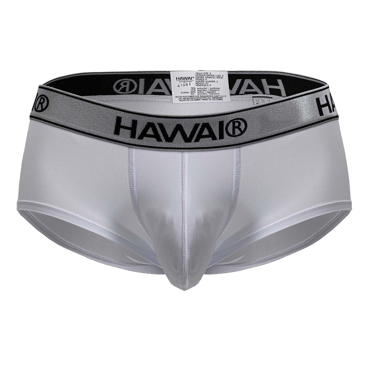 HAWAIR Men's Underwear 41961 Microfiber Briefs Color White