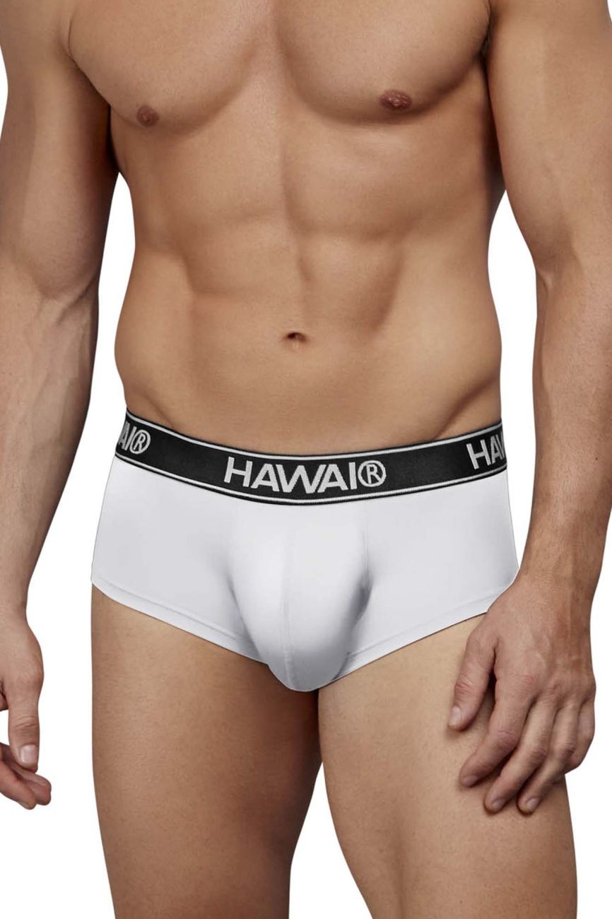 HAWAIR Men's Underwear 41961 Microfiber Briefs Color White