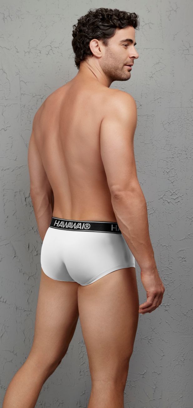 HAWAIR Men's Underwear 41961 Microfiber Briefs Color White