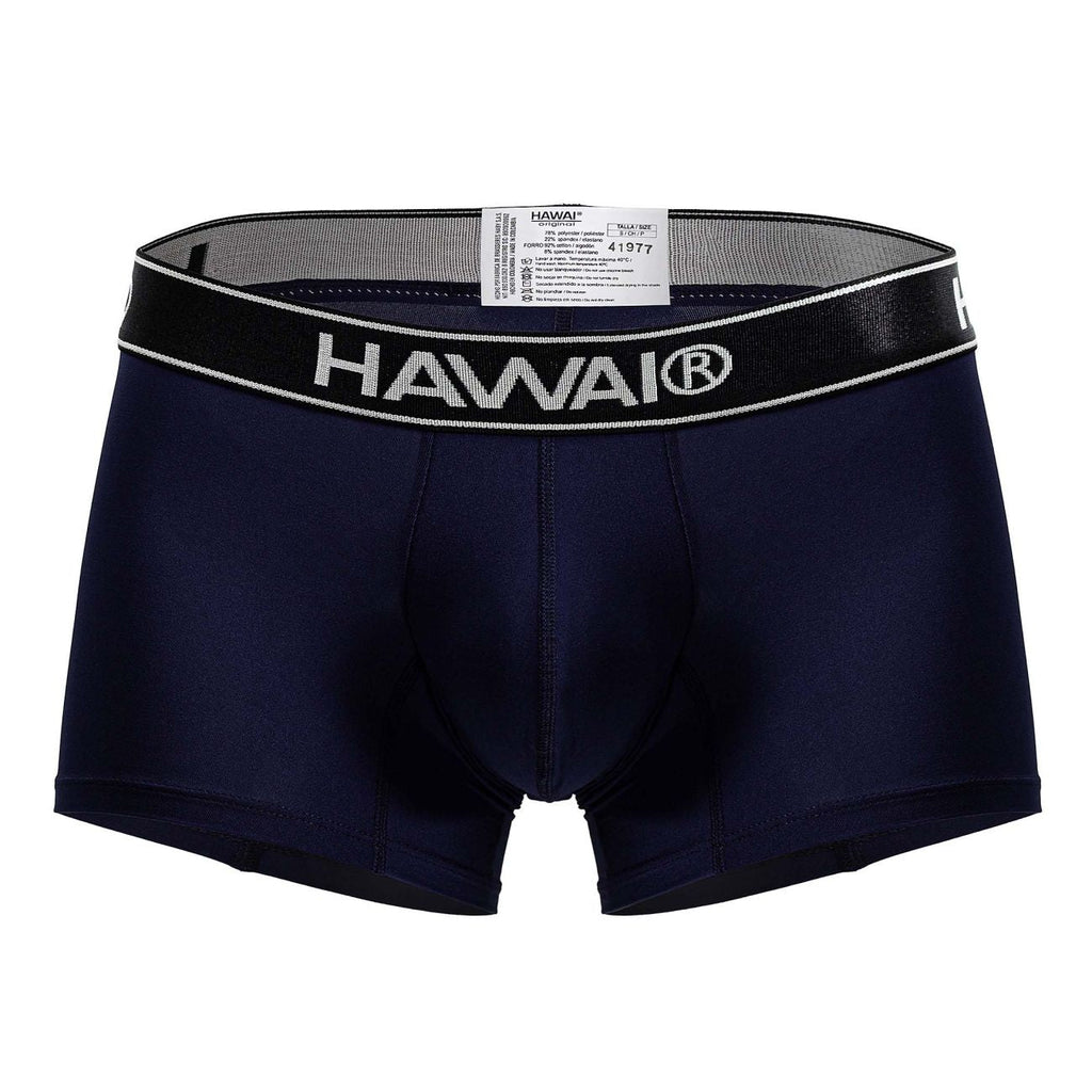 HAWAIR Men's Underwear 41977 Microfiber Trunks Color Dark Blue-01