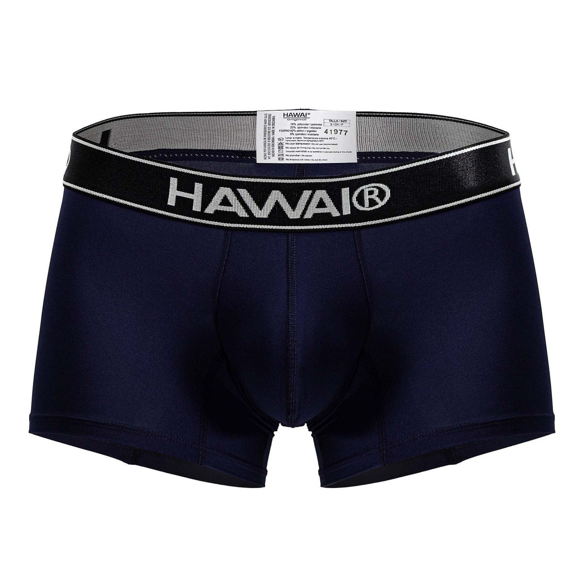 HAWAIR Men's Underwear 41977 Microfiber Trunks Color Dark Blue-01