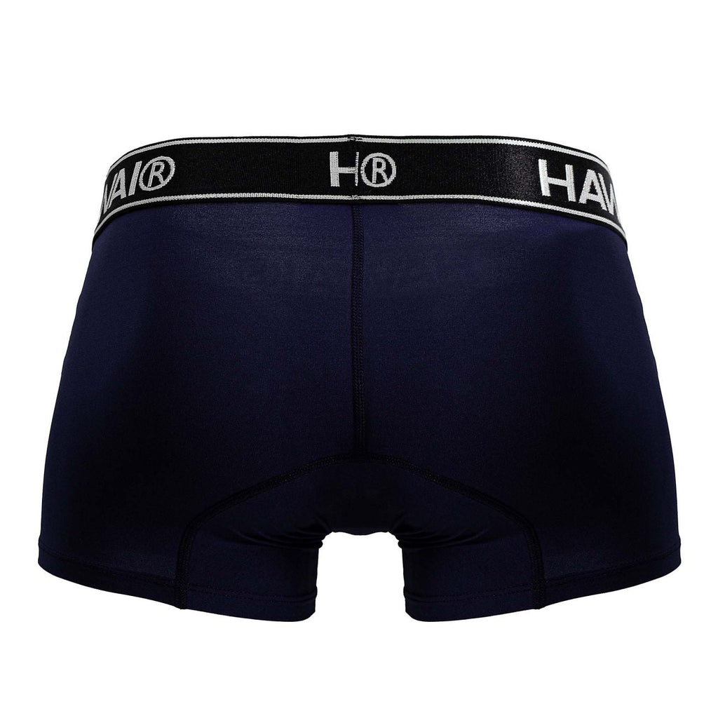 HAWAIR Men's Underwear 41977 Microfiber Trunks Color Dark Blue-01
