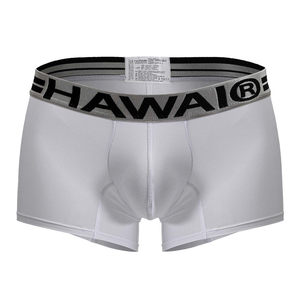 HAWAIR Men's Underwear 41977 Microfiber Trunks Color White-01