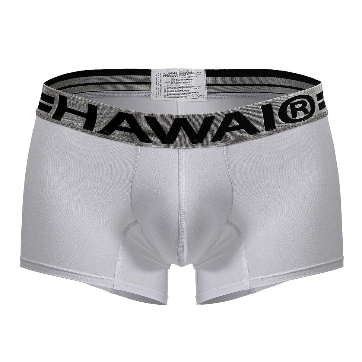 HAWAIR Men's Underwear 41977 Microfiber Trunks Color White-01