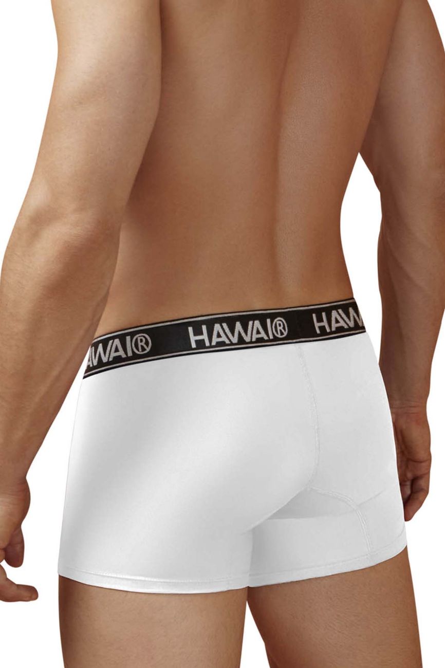 HAWAIR Men's Underwear 41977 Microfiber Trunks Color White-01