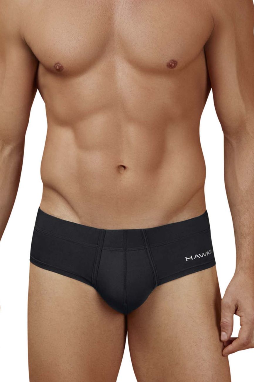 HAWAIR Men's Underwear 42241 Microfiber Briefs Color Black-01