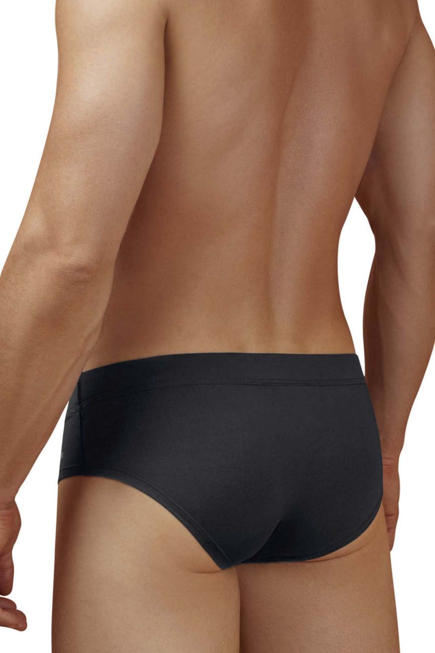 HAWAIR Men's Underwear 42241 Microfiber Briefs Color Black-01