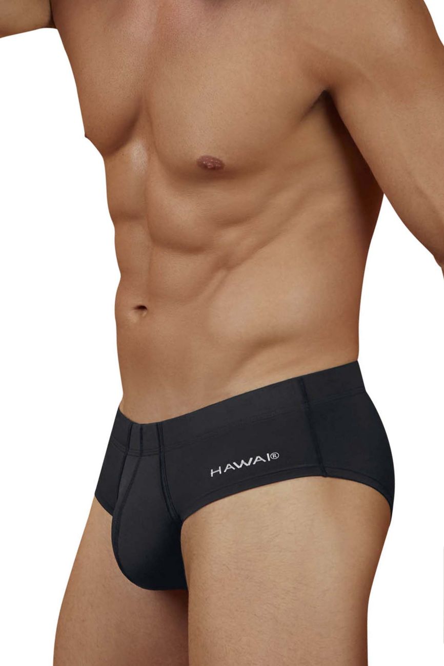 HAWAIR Men's Underwear 42241 Microfiber Briefs Color Black-01