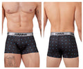 HAWAIR Men's Underwear 42470 Printed Microfiber Trunks Color Black