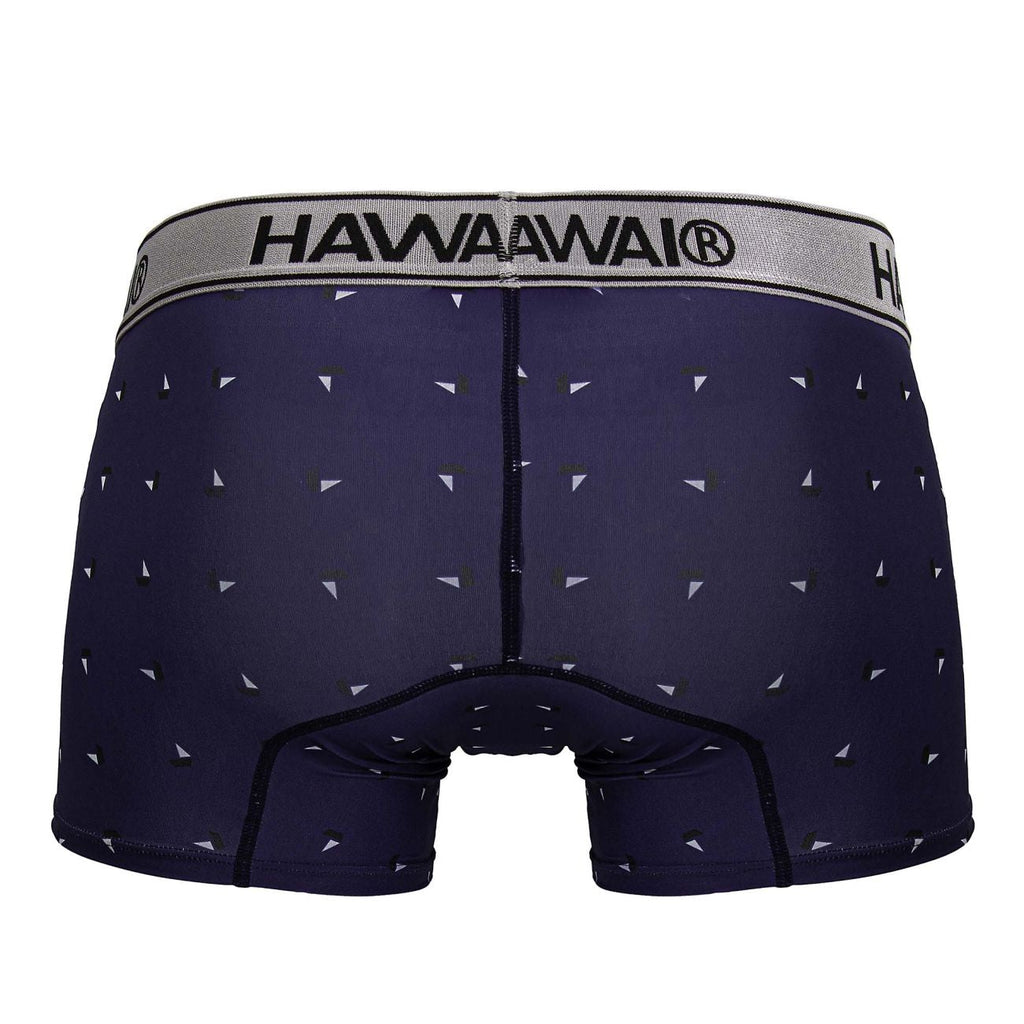 HAWAIR Men's Underwear 42470 Printed Microfiber Trunks Color Blue