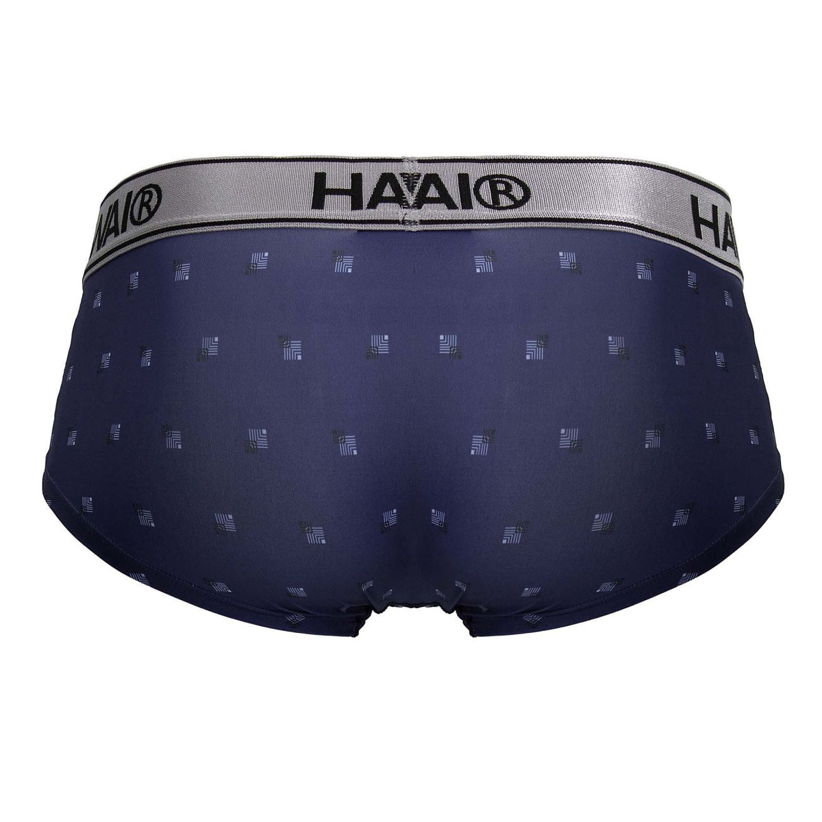 HAWAIR Men's Underwear 42480 Printed Microfiber Briefs Color Blue