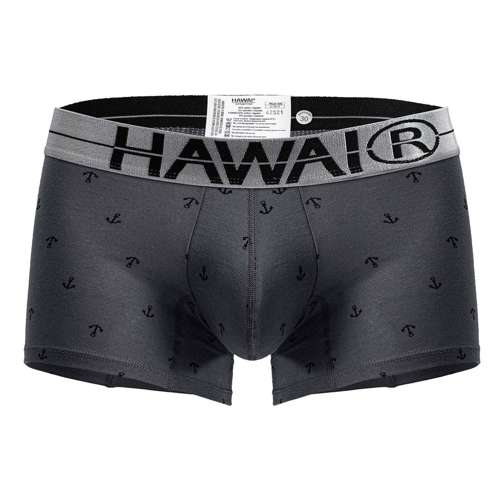 HAWAIR Men's Underwear 42521 Cotton blend Trunks Color Gray