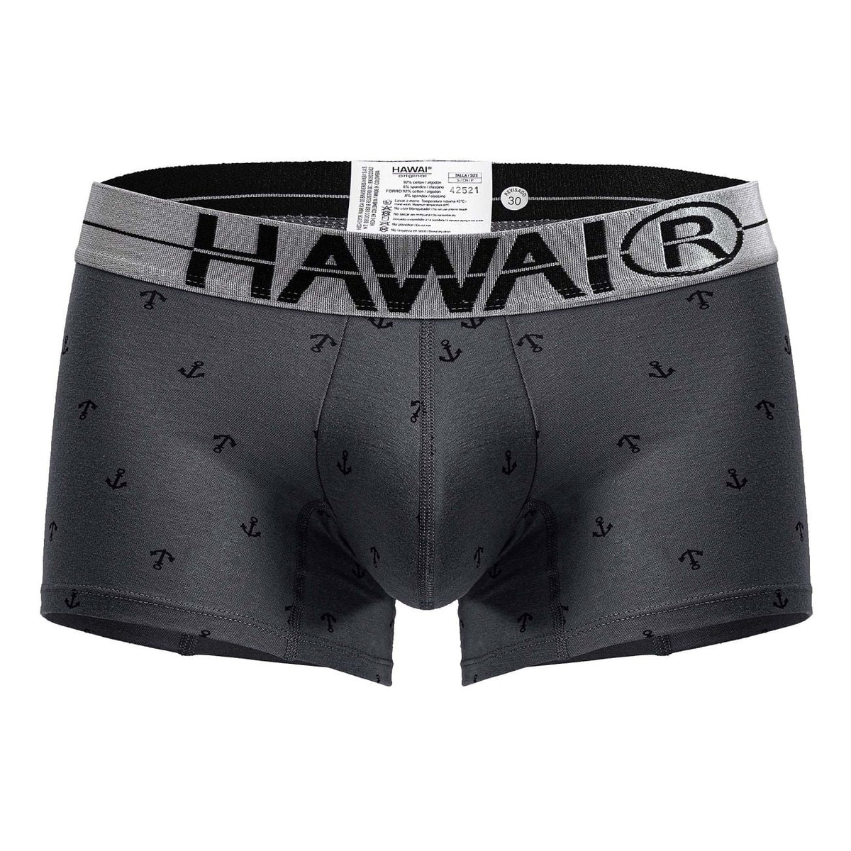 HAWAIR Men's Underwear 42521 Cotton blend Trunks Color Gray