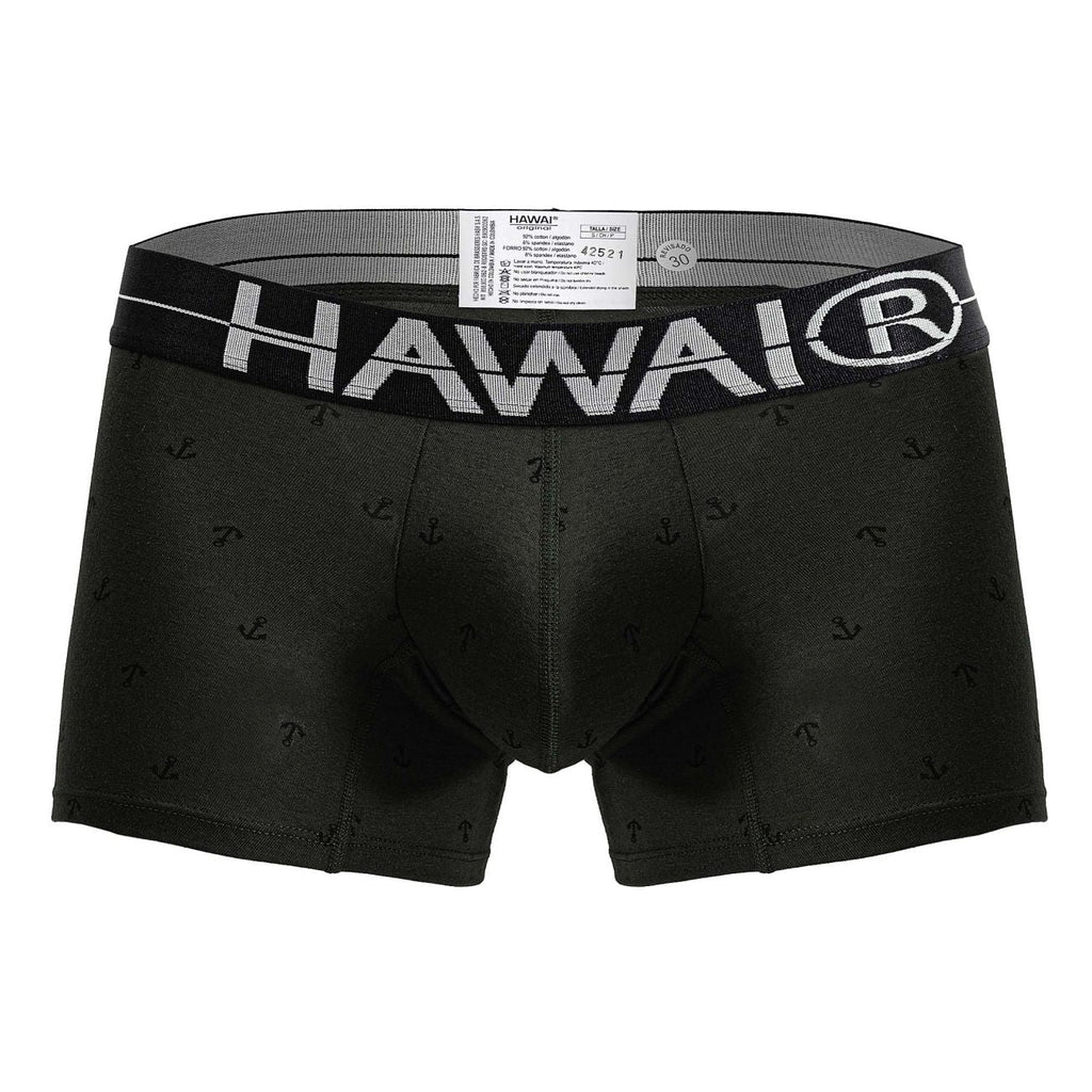 HAWAIR Men's Underwear 42521 Cotton blend Trunks Color Military Green