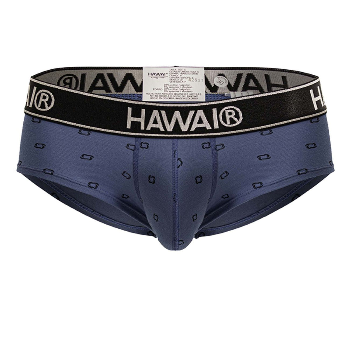 HAWAIR Men's Underwear 42531 Cotton blend Briefs Color Blue Quartz