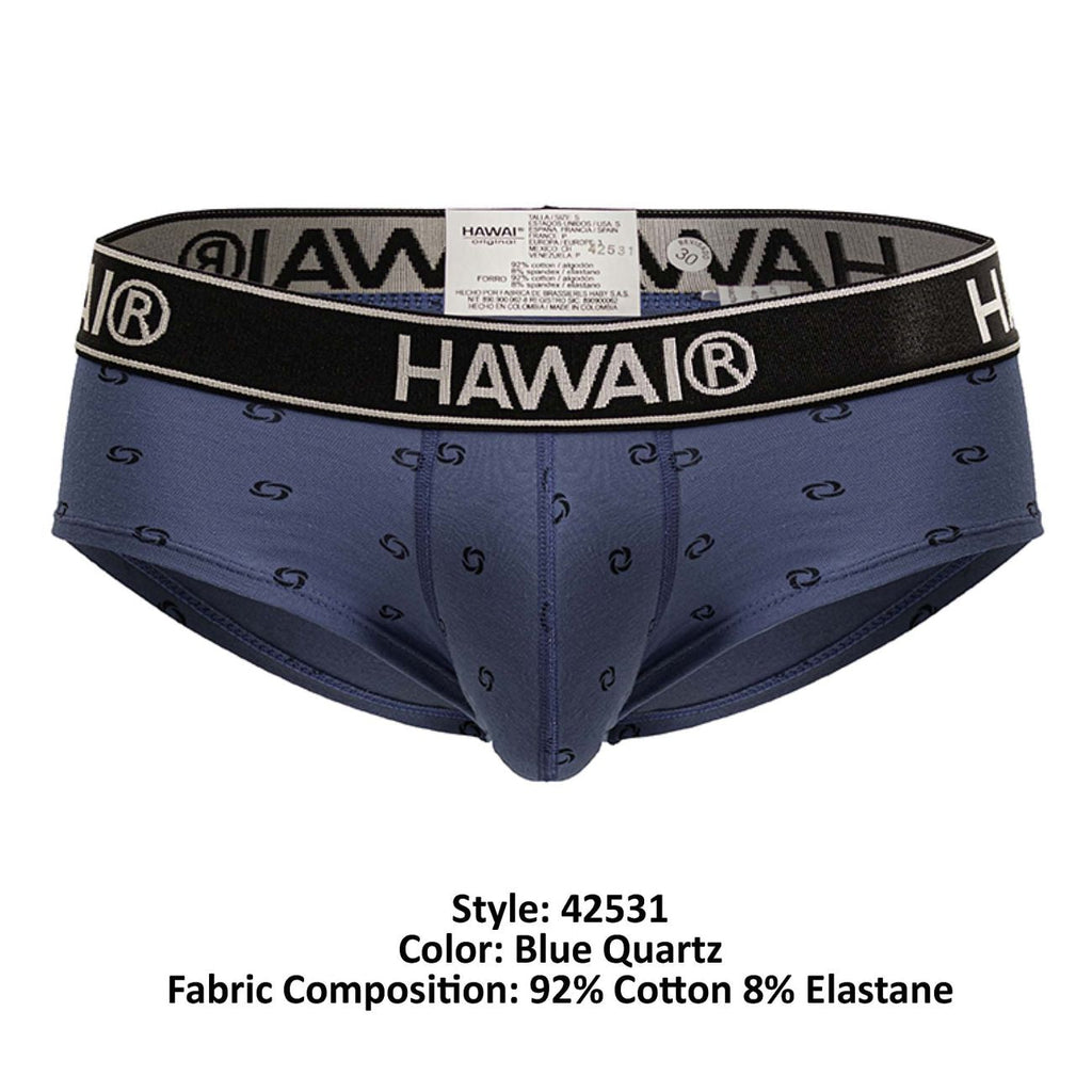 HAWAIR Men's Underwear 42531 Cotton blend Briefs Color Blue Quartz