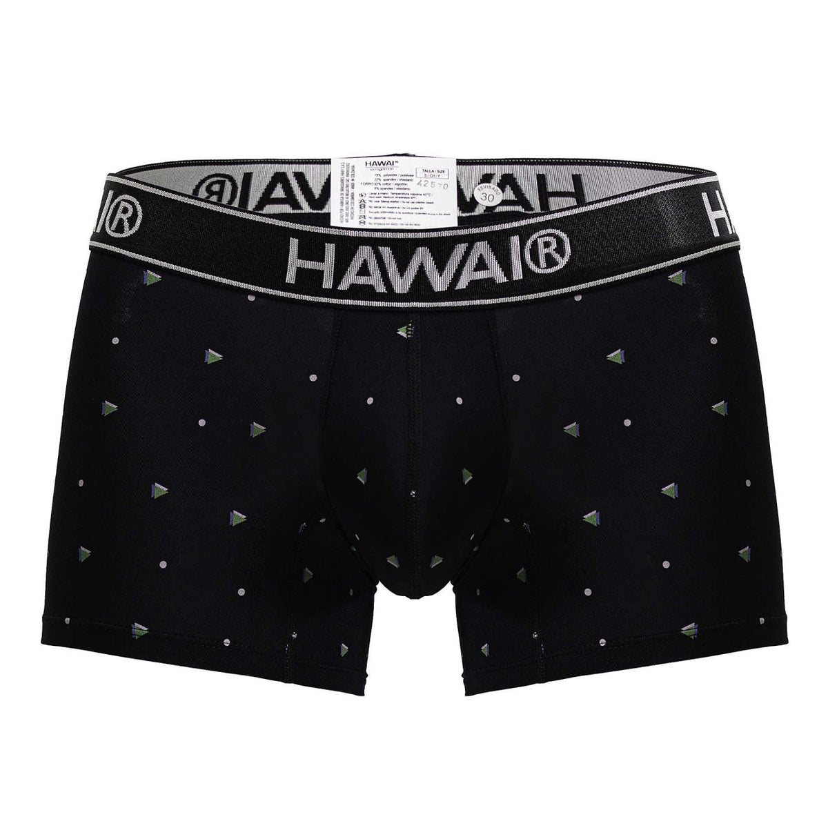 HAWAIR Men's Underwear 42570 Microfiber Trunks Color Black