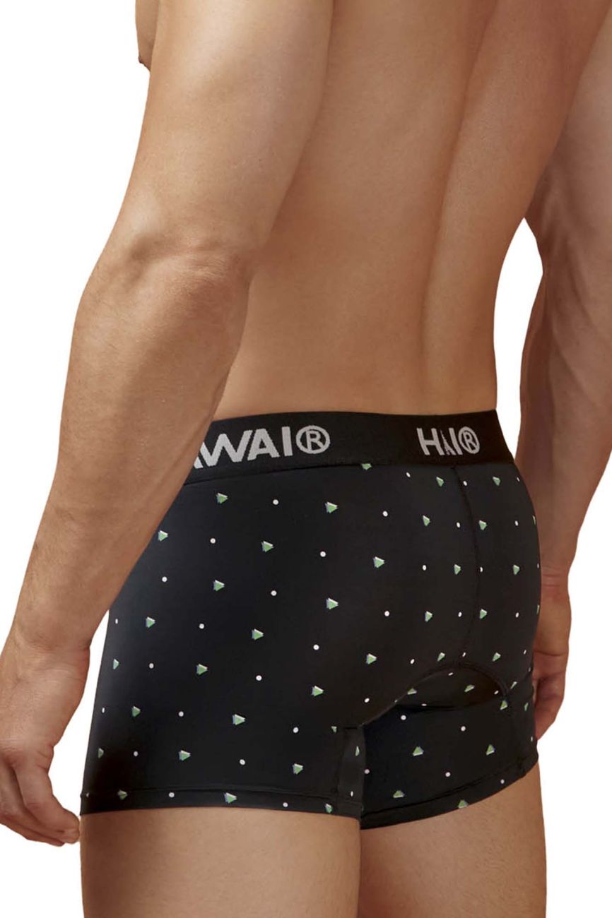 HAWAIR Men's Underwear 42570 Microfiber Trunks Color Black