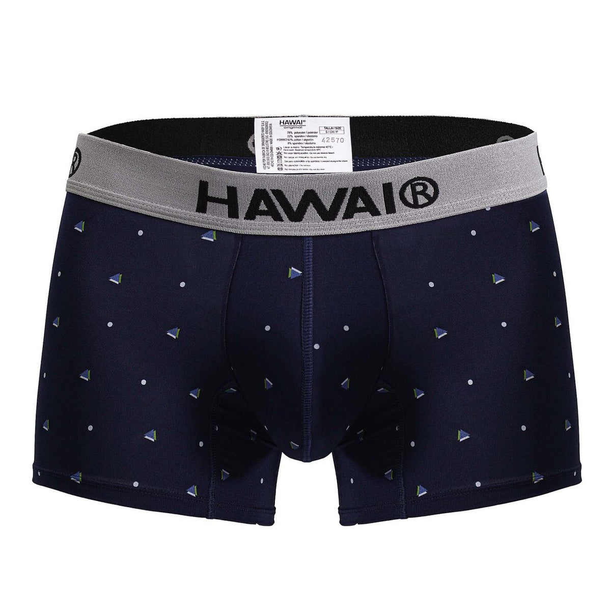 HAWAIR Men's Underwear 42570 Microfiber Trunks Color Dark Blue