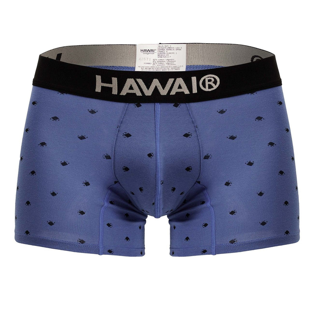 HAWAIR Men's Underwear 42571 Cotton blend Trunks Color Blue Quartz