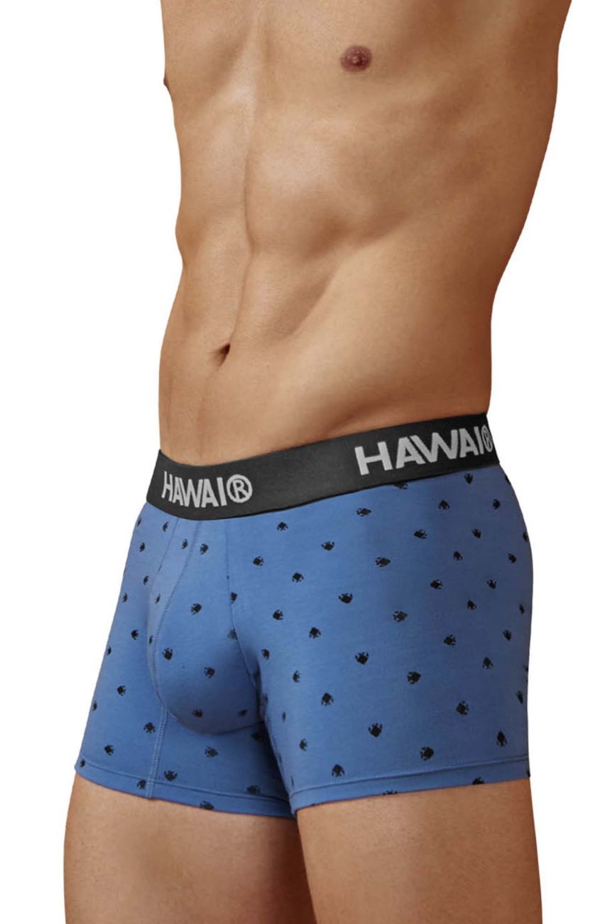 HAWAIR Men's Underwear 42571 Cotton blend Trunks Color Blue Quartz