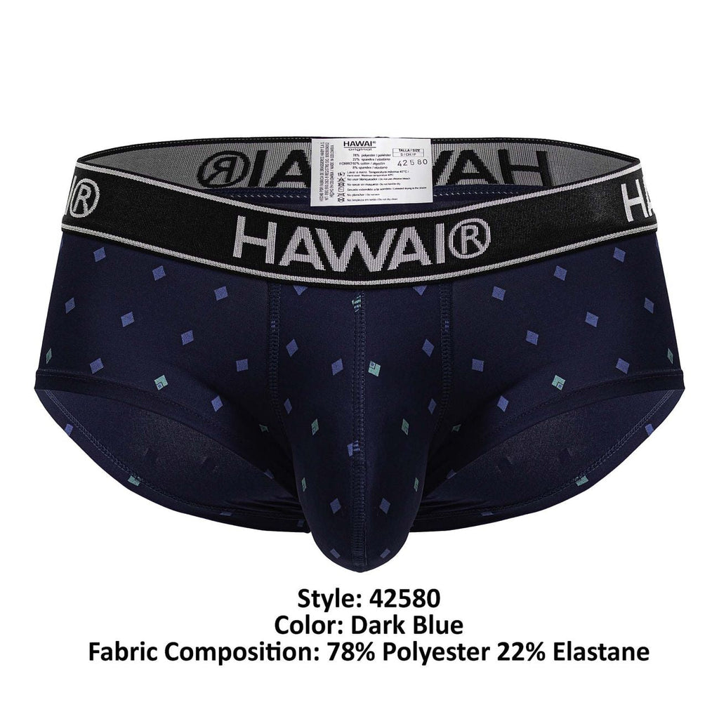 HAWAIR Men's Underwear 42580 Microfiber Briefs Color Dark Blue