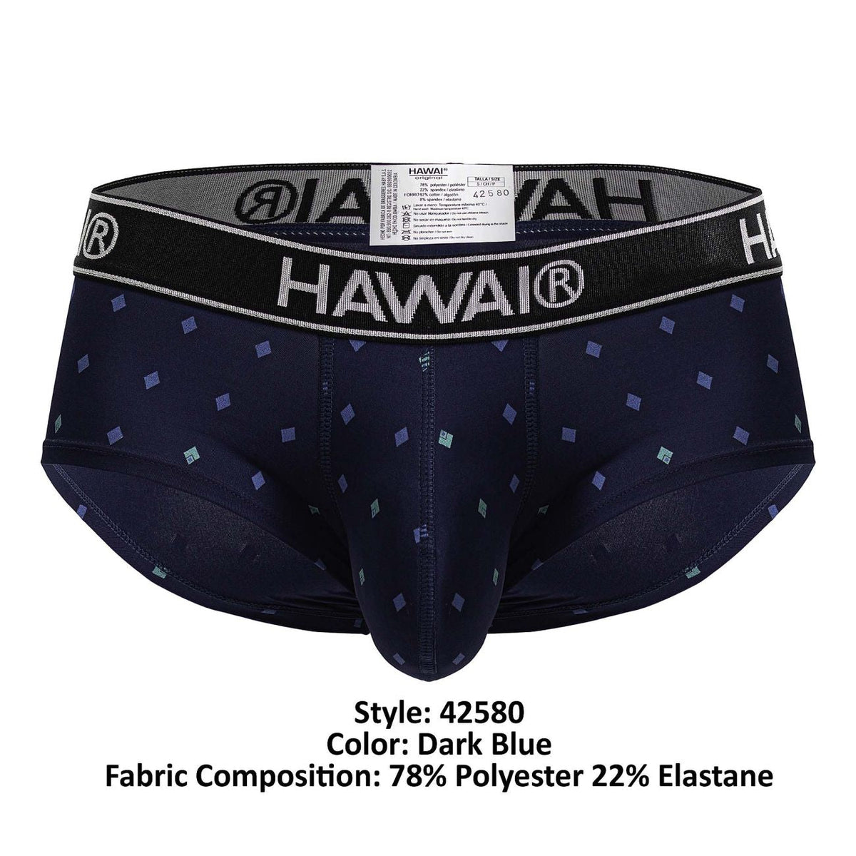 HAWAIR Men's Underwear 42580 Microfiber Briefs Color Dark Blue