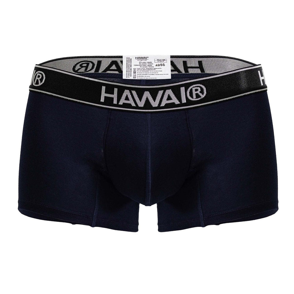 HAWAIR Men's Underwear 4986 Cotton blend Trunks Color Dark Blue-01