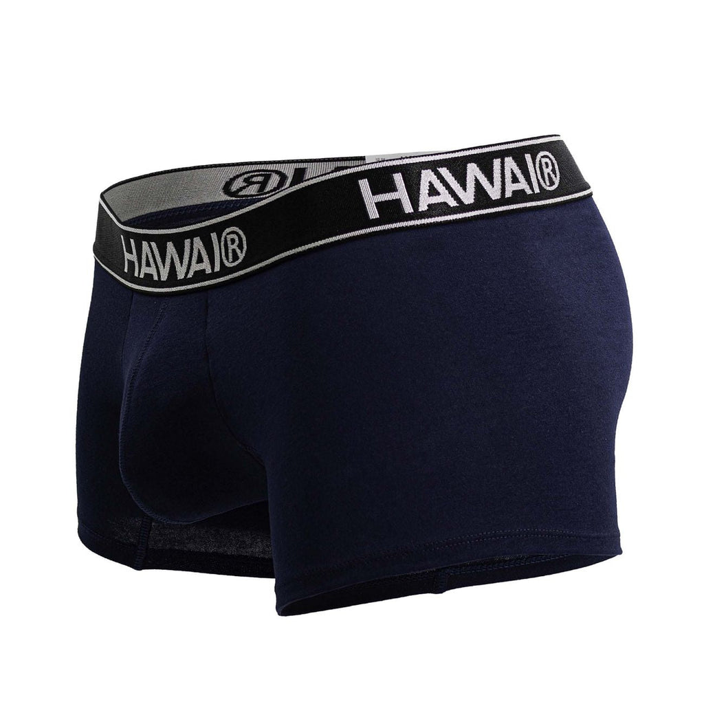 HAWAIR Men's Underwear 4986 Cotton blend Trunks Color Dark Blue-01