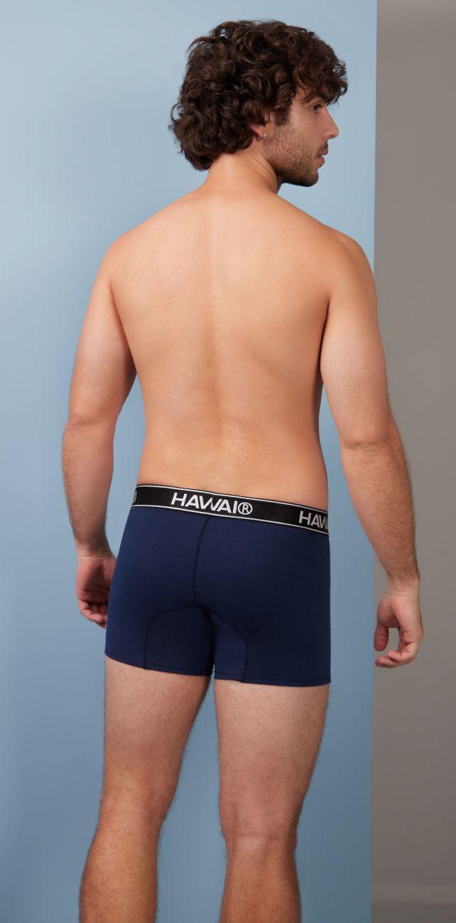 HAWAIR Men's Underwear 4986 Cotton blend Trunks Color Dark Blue-01