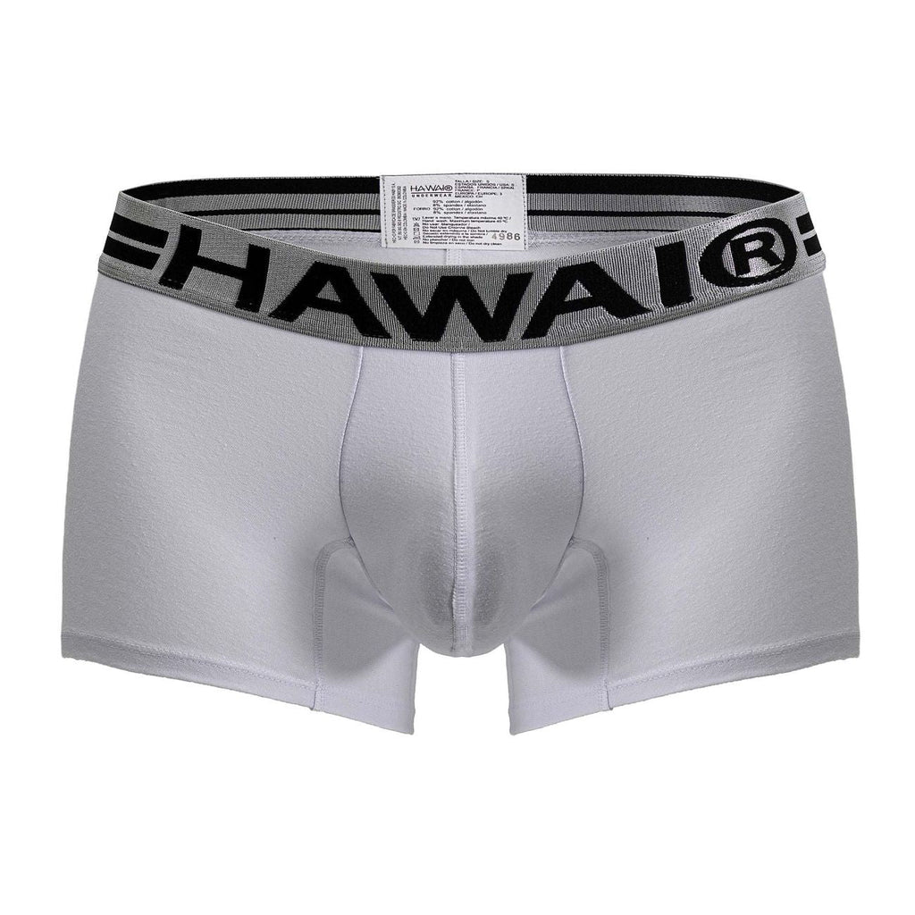 HAWAIR Men's Underwear 4986 Cotton blend Trunks Color White-01