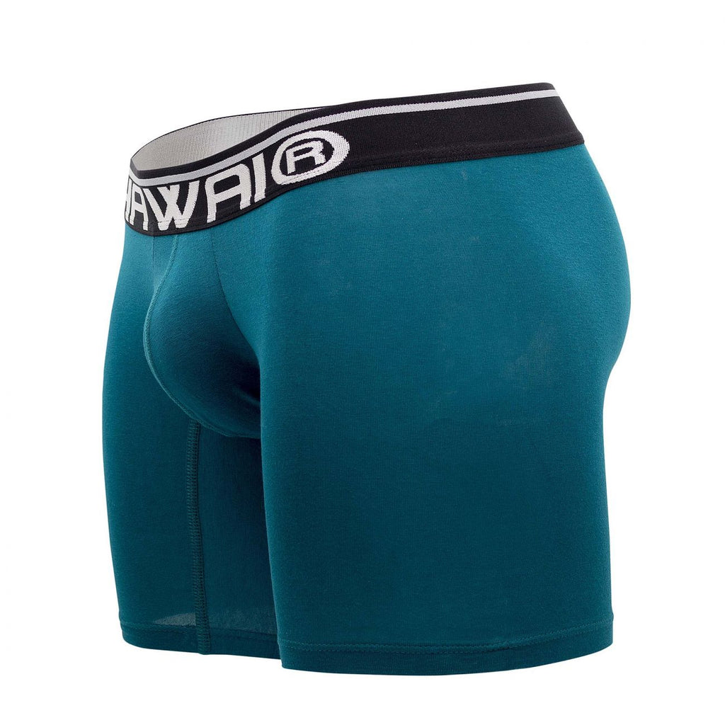 HAWAIR Men's Underwear 41903 Solid Athletic Boxer Briefs Color Petrol