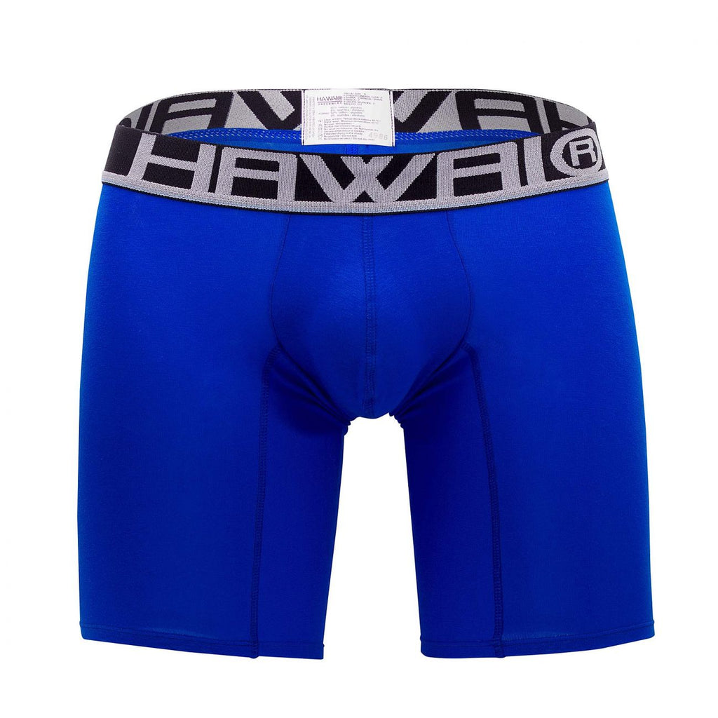 HAWAIR Men's Underwear 41903 Solid Athletic Boxer Briefs Color Royal Blue