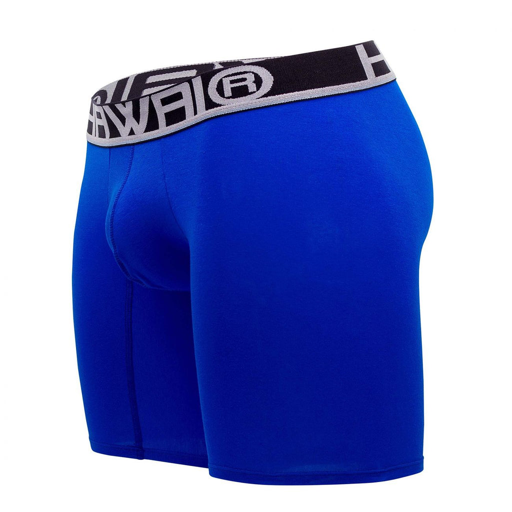 HAWAIR Men's Underwear 41903 Solid Athletic Boxer Briefs Color Royal Blue