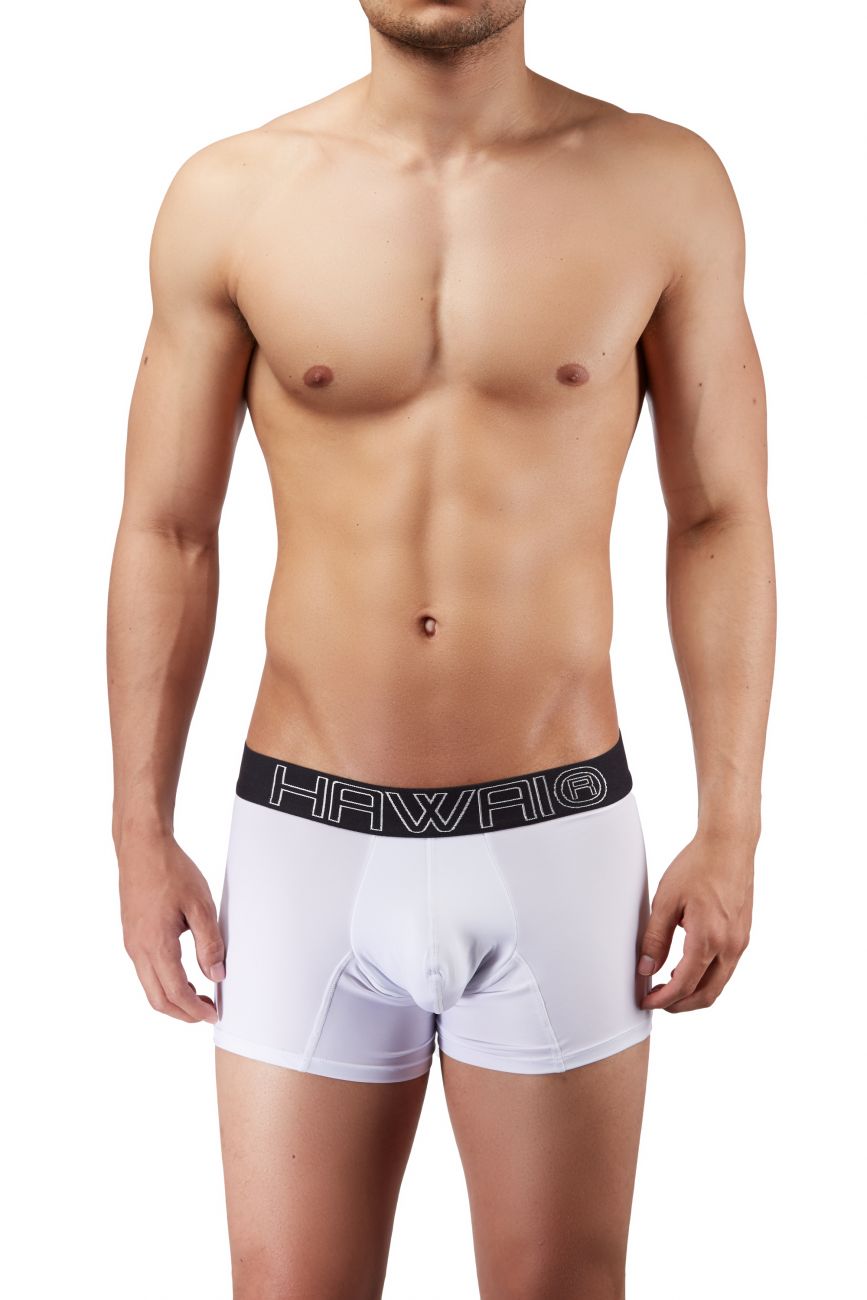 HAWAIR Men's Underwear 41948 Boxer Briefs Color White