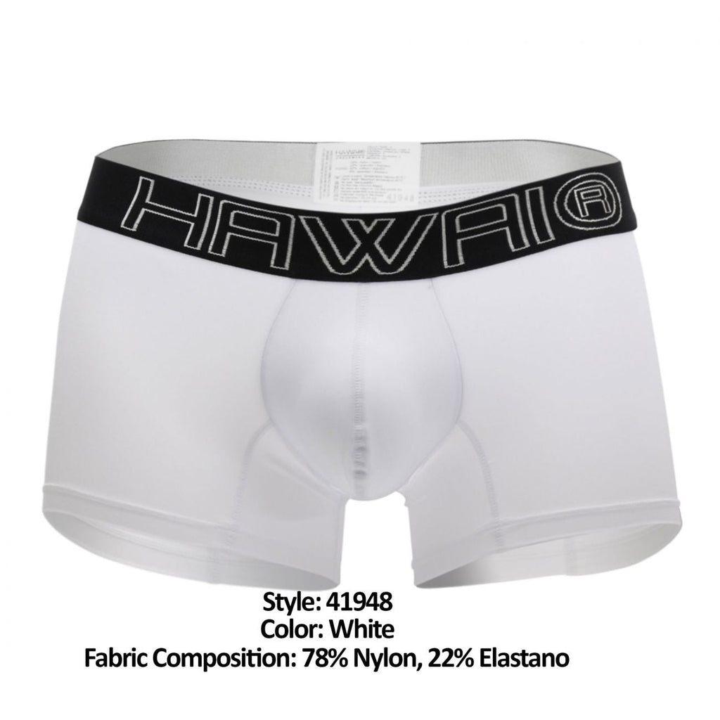 HAWAIR Men's Underwear 41948 Boxer Briefs Color White
