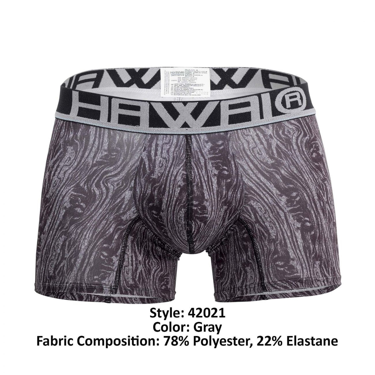 HAWAIR Men's Underwear 42021 Trunks Color Gray