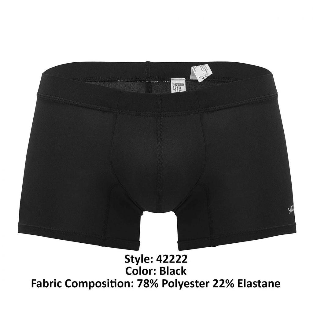 HAWAIR Men's Underwear 42222 Microfiber Trunks Color Black
