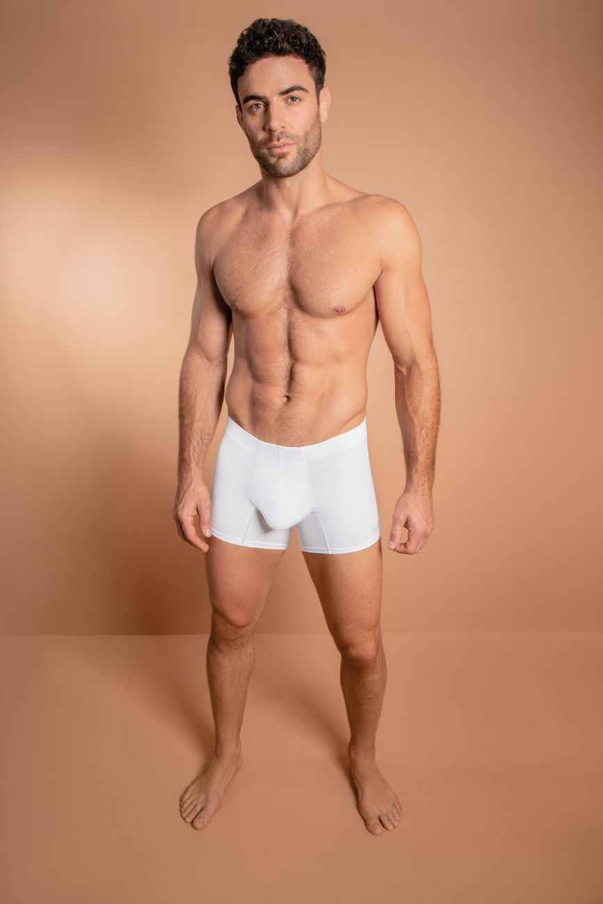 HAWAIR Men's Underwear 42222 Microfiber Trunks Color White