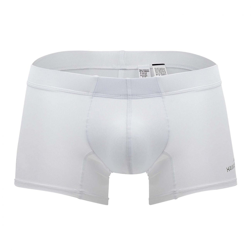 HAWAIR Men's Underwear 42222 Microfiber Trunks Color White