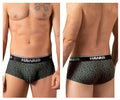 HAWAIR Men's Underwear 42380 Printed Briefs Color Green