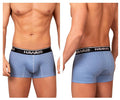 HAWAIR Men's Underwear 42421 Printed Trunks Color Blue