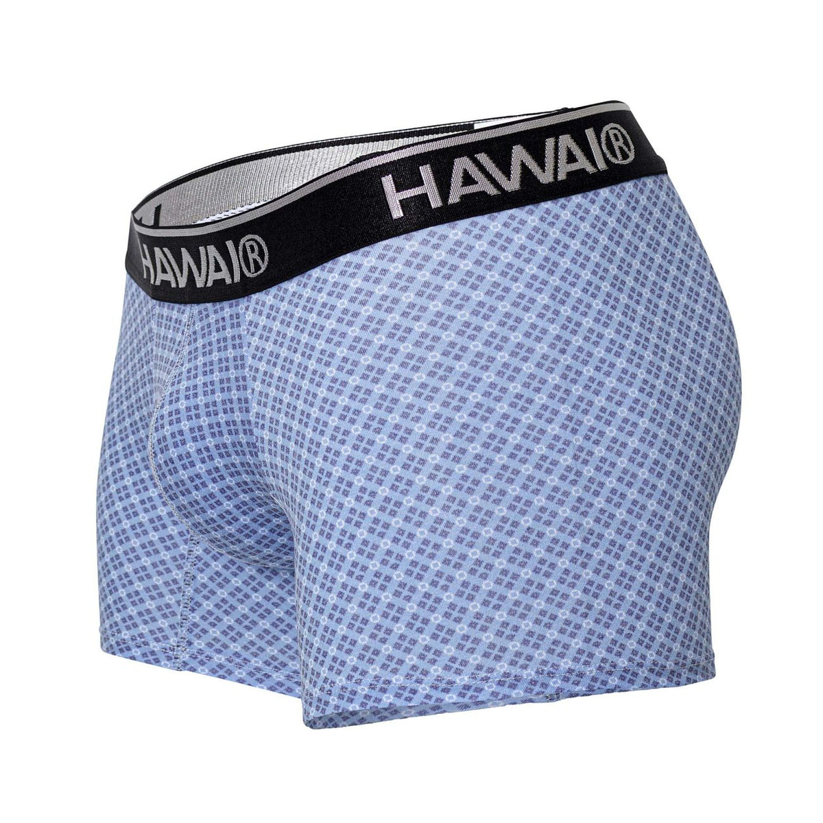 HAWAIR Men's Underwear 42421 Printed Trunks Color Blue