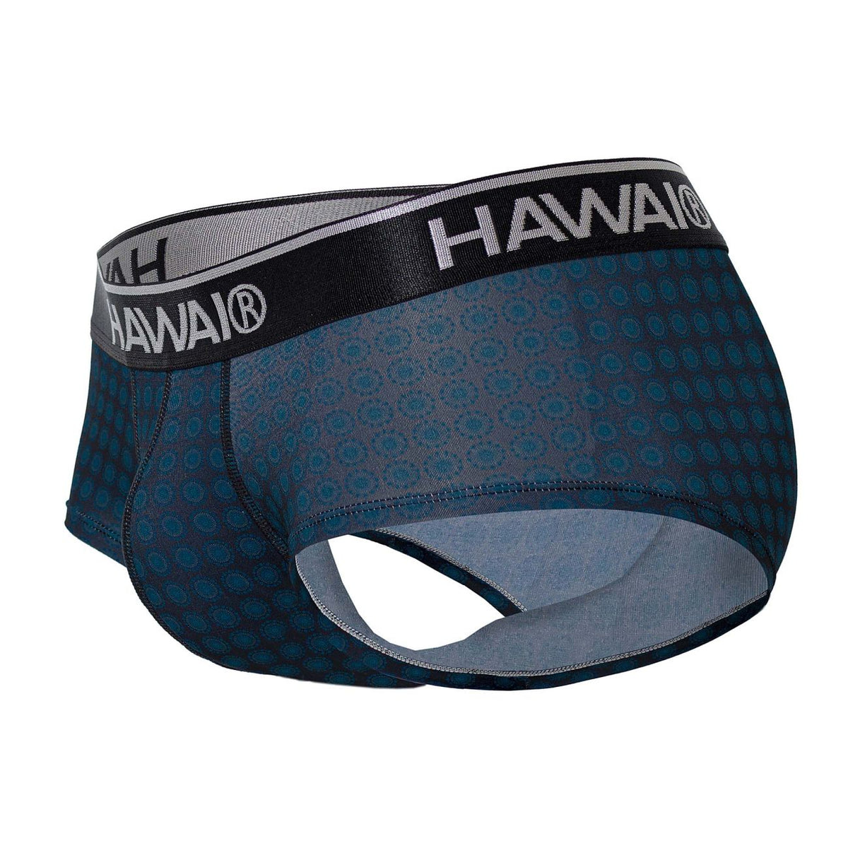 HAWAIR Men's Underwear 42430 Printed Briefs Color Blue