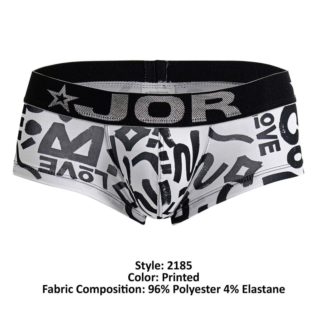 JOR Men's Underwear 2185 Love Trunks Color Printed