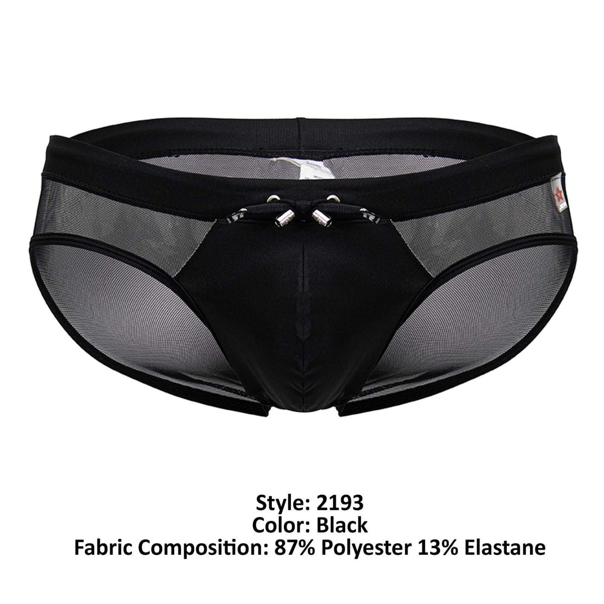 JOR Men's active and swimwear 2193 Mystic Swim Briefs Color Black