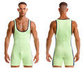 JOR Men's active and swimwear 2216 Fighter Bodysuit Color Green