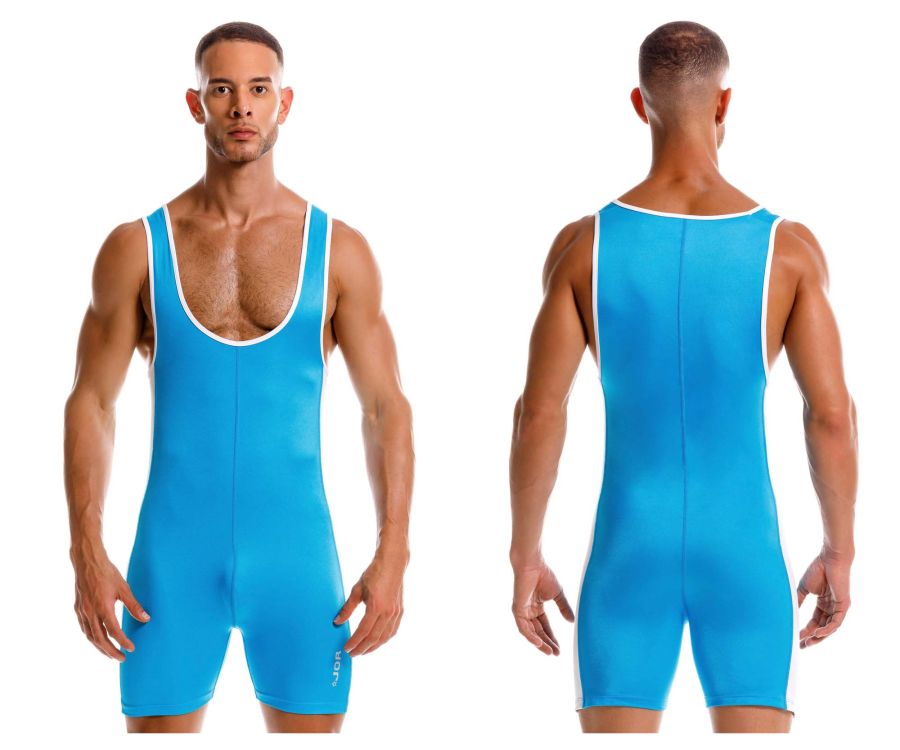 JOR Men's active and swimwear 2216 Fighter Bodysuit Color Turquoise